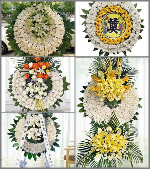 山西晋中平遥县朱坑乡东崖窑村花圈速递